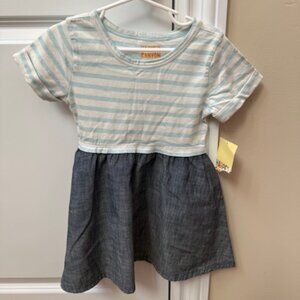 Harper Canyon Blue-White Striped Dress (Size 3)